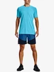 Herren Shorts Under Armour  Knit Woven Hybrid Shorts-BLU