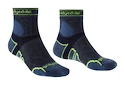 Herren Socken Bridgedale  Trail Run Lightweight T2 Merino Sport ¾ Crew Blue