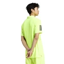 Herren T-Shirt adidas  Club 3 Stripes Polo Lucid Lemon