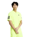 Herren T-Shirt adidas  Club 3 Stripes Polo Lucid Lemon
