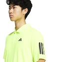 Herren T-Shirt adidas  Club 3 Stripes Polo Lucid Lemon
