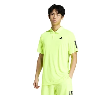 Herren T-Shirt adidas  Club 3 Stripes Polo Lucid Lemon