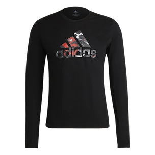 Herren T-Shirt adidas  Fast Graphic LS Tee Black