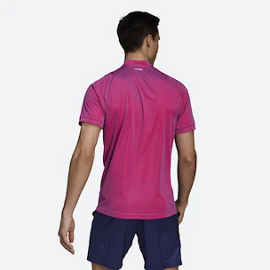 Herren T-Shirt adidas  Freelift Polo Primeblue Scarlet