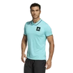 Herren T-Shirt adidas  Paris Freelift Polo Aqua