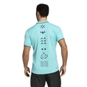 Herren T-Shirt adidas  Paris Freelift Polo Aqua