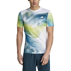Herren T-Shirt adidas  Printed Tee Pro White