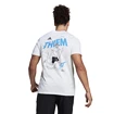 Herren T-Shirt adidas  Thiem Graphic Tee White