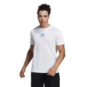 Herren T-Shirt adidas  Thiem Graphic Tee White