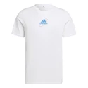 Herren T-Shirt adidas  Thiem Graphic Tee White