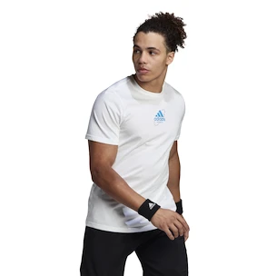 Herren T-Shirt adidas  Thiem Graphic Tee White