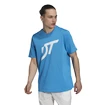 Herren T-Shirt adidas  Thiem Logo Graphic Tee Blue
