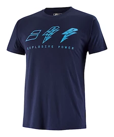 Herren T-Shirt Babolat Drive Cotton Tee Blue