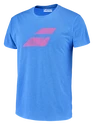 Herren T-Shirt Babolat  Exercise Big Flag Tee Men French Blue