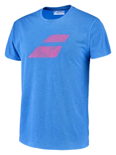 Herren T-Shirt Babolat  Exercise Big Flag Tee Men French Blue