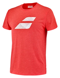 Herren T-Shirt Babolat  Exercise Big Flag Tee Men Poppy Red