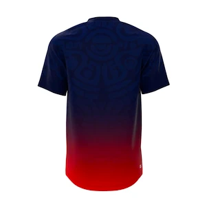 Herren T-Shirt BIDI BADU  Colortwist Tee Dark Blue/Red