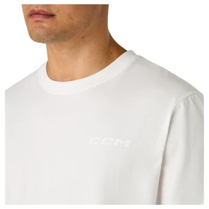 Herren T-Shirt CCM  Casual Tee Blanc