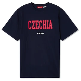 Herren T-Shirt CCM Flag Tee Team CZE Navy