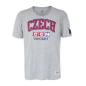 Herren T-Shirt CCM  FLAG TEE TEAM CZECH Athletic Grey