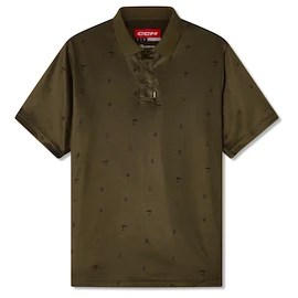 Herren T-Shirt CCM Polo Print Khaki Green