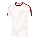 Herren T-Shirt Fila  T-Shirt Stripes Jascha 2 White Alyssum/Cabernet L