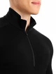 Herren T-Shirt Icebreaker  M 260 Tech LS Half Zip Black