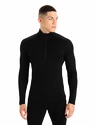 Herren T-Shirt Icebreaker  M 260 Tech LS Half Zip Black