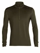 Herren T-Shirt Icebreaker  M 260 Tech LS Half Zip Loden