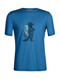 Herren T-Shirt Icebreaker  Tech Lite II SS Tee Waschbar Wandering Azul