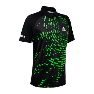 Herren T-Shirt Joola  Shirt Centrela Polo Black/Green 3XL