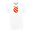 Herren T-Shirt K-Swiss  Hypercourt Logo Tee Jet White/Spicy Orange