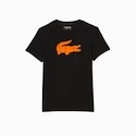 Herren T-Shirt Lacoste  Big Logo Core Performance T-Shirt Black/Sunrise