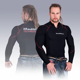 Herren T-Shirt MadMax MSW903 Black/Red