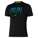 Herren T-Shirt Mizuno  Core Graphic RUN Tee Black