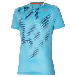Herren T-Shirt Mizuno Shadow Graphic Maui Blue