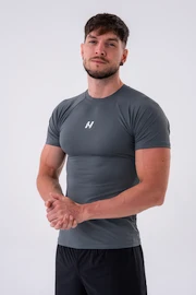 Herren T-Shirt Nebbia Functional Slim-fit T-shirt 324 grey