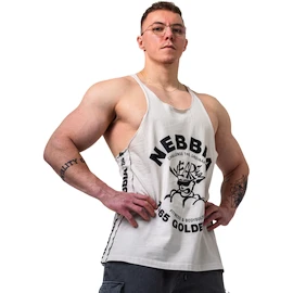 Herren T-Shirt Nebbia NEBBIA x OLYMPIA Washed Muscle Back Stringer GOLDEN AGE 791 light grey