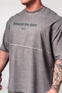 Herren T-Shirt Nebbia  Washed-off Oversized Heavyweight Cotton T-shirt NO SHORTCUTS 369 Light Grey
