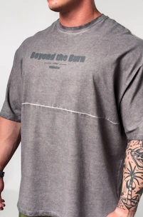 Herren T-Shirt Nebbia  Washed-off Oversized Heavyweight Cotton T-shirt NO SHORTCUTS 369 Light Grey