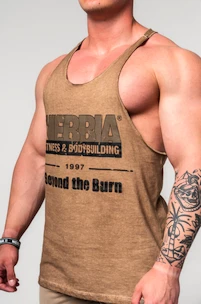 Herren T-Shirt Nebbia  Washed-off Oversized Stringer MAX OUT 359 Light Brown XL