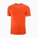 Herren T-Shirt Salomon Cross Rebel SS Tee Fiery Red