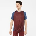 Herren T-Shirt Salomon Sense Aero SS Tee Cabernet