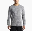 Herren T-Shirt Saucony  Negative-Splt Jacquard LS grey S