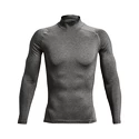 Herren T-Shirt Under Armour  HeatGear Armour Comp Mock LS Gray