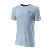 Herren T-Shirt Wilson  Kaos Rapide Seamless Crew II Blue Fog