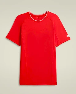Herren T-Shirt Wilson  M Team Seamless Crew Infrared L
