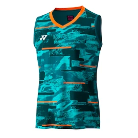 Herren T-Shirt Yonex Men's Sleeveless Top YM0035 Blue Green