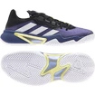 Herren Tennisschuhe adidas  Barricade M Black Blue Met/White/Acid Yellow
