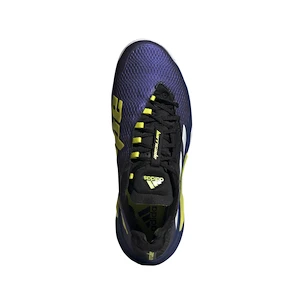 Herren Tennisschuhe adidas  Barricade M Black Blue Met/White/Acid Yellow